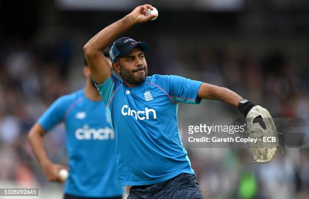 England coach Jeetan Patel ahead of the 2nd Royal London Series One Day International between England and Pakistan at Lord's Cricket Ground on July...