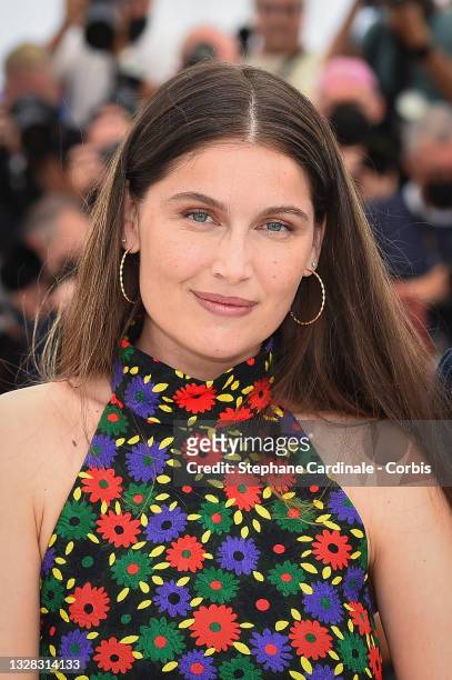 Laetitia Casta attends the "La Croisade" photocall during the 74th annual Cannes Film Festival on July 12, 2021 in Cannes, France.