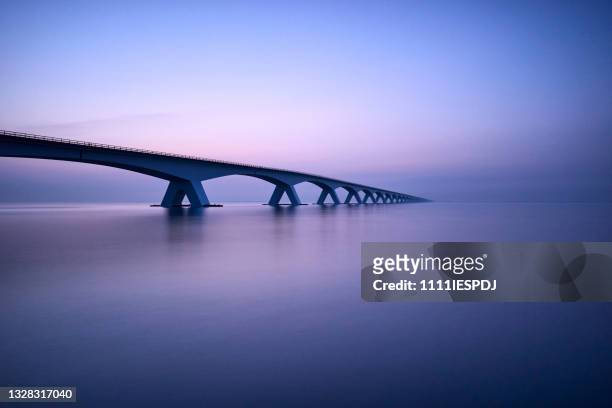 zeelandbrug - bridge concept stock pictures, royalty-free photos & images
