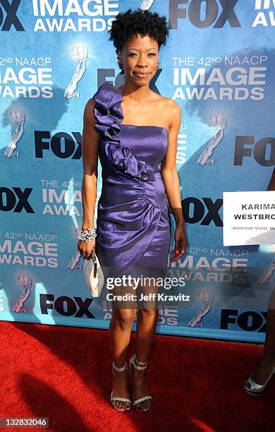 Actress Karimah Westbrook arrives at the 42nd Annual NAACP Image Awards held at The Shrine Auditorium on March 4, 2011 in Los Angeles, California.