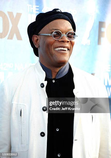 Actor Samuel L. Jackson arrives at the 42nd Annual NAACP Image Awards held at The Shrine Auditorium on March 4, 2011 in Los Angeles, California.