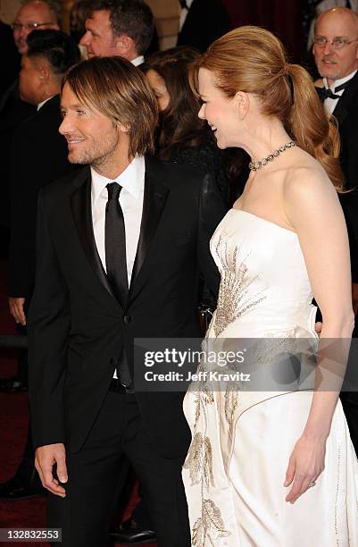 Singer Keith Urban and actress Nicole Kidman arrive at the 83rd Annual Academy Awards held at the Kodak Theatre on February 27, 2011 in Los Angeles,...