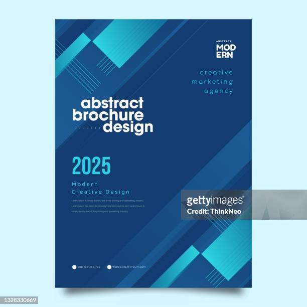 blue flyer design. cover background design. corporate template for business annual report - note pad cover stock illustrations