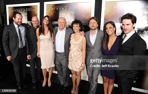 Screenwriter Michael Petroni, Producer Tripp Vinson, Actress Marija Karan, Actor Sir Anthony Hopkins, Actress Marta Gastini, Director Mikael...