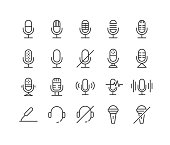 Microphone Icons - Classic Line Series