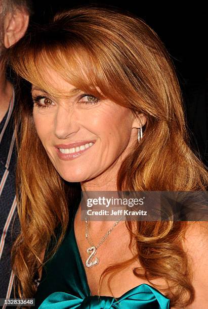 Actress Jane Seymour arrives at the Los Angeles premiere of "Waiting for Forever" held at Pacific Theaters at the Grove on February 1, 2011 in Los...