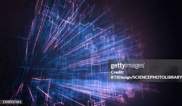 abstract illustration - hologram stock illustrations