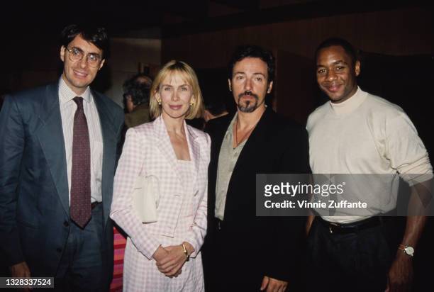 From left to right, attorney Kenneth Roth, the executive director of Human Rights Watch, producer Trudie Styler , singer and songwriter Bruce...