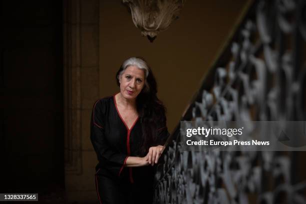 The dancer Maria Pages poses during the presentation of the flamenco choreography 'Paraiso de los negros', at the Palau de la Virreina, on 12 July,...