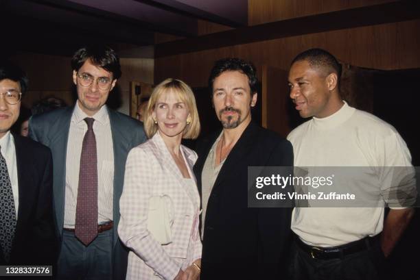 From left to right, attorney Kenneth Roth, the executive director of Human Rights Watch, producer Trudie Styler , singer and songwriter Bruce...