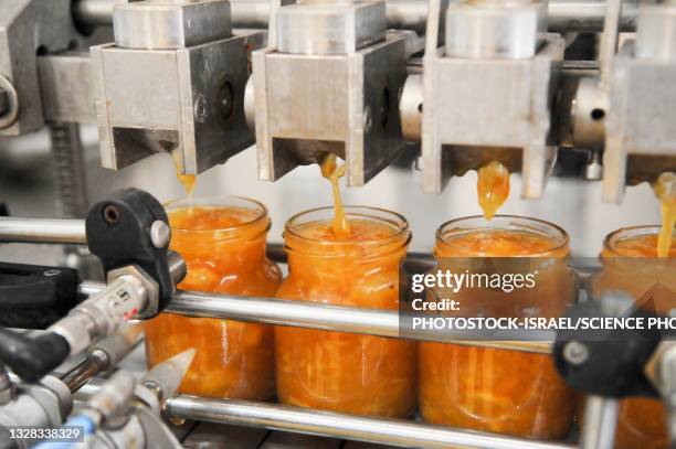 preserve bottling machinery - jam factory stock pictures, royalty-free photos & images