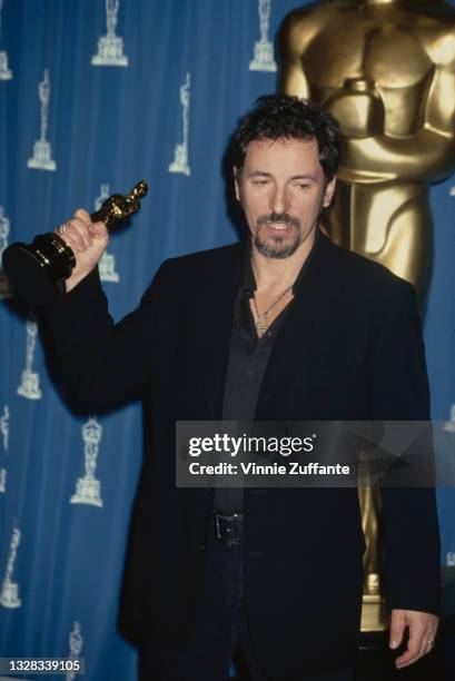 American singer and songwriter Bruce Springsteen at the 66th Academy Awards at the Dorothy Chandler Pavilion in Los Angeles, USA, 21st March 1994. He...