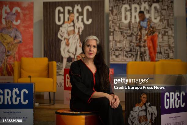 The dancer Maria Pages poses during the presentation of the flamenco choreography 'Paraiso de los negros', at the Palau de la Virreina, on 12 July,...