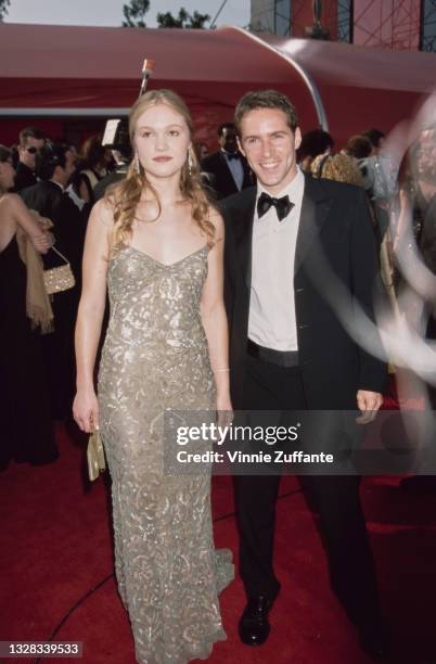 American actors Julia Stiles and Alessandro Nivola attend the 73rd Annual Academy Awards at the Shrine Auditorium in Los Angeles, USA, 25th March...