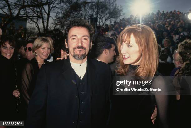 American singer, songwriter and musician Bruce Springsteen and his wife Patti Scialfa at the 66th Annual Academy Awards at the Dorothy Chandler...