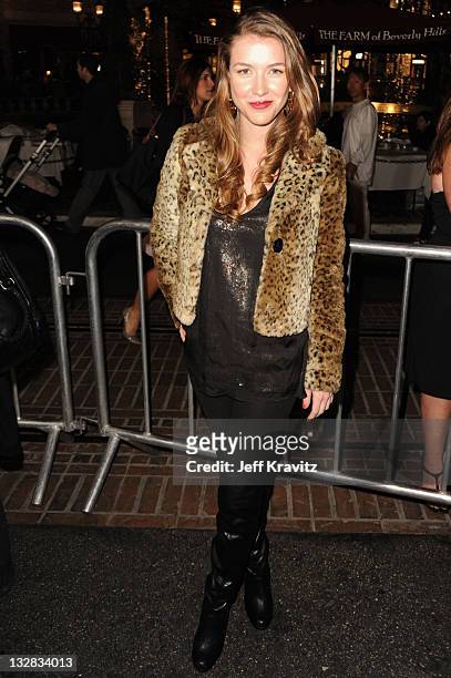 Actress Nathalia Ramos arrives at the Los Angeles premiere of "Waiting for Forever" held at Pacific Theaters at the Grove on February 1, 2011 in Los...