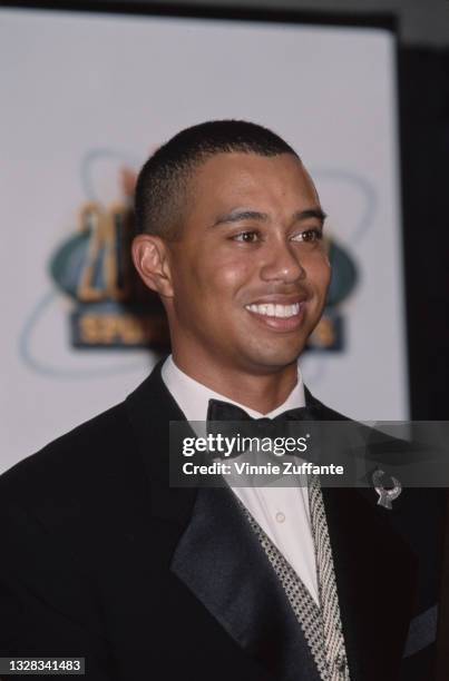 American golfer Tiger Woods attends the Sports Illustrated 20th Century Sports Awards in New York City, USA, 2nd December 1999.