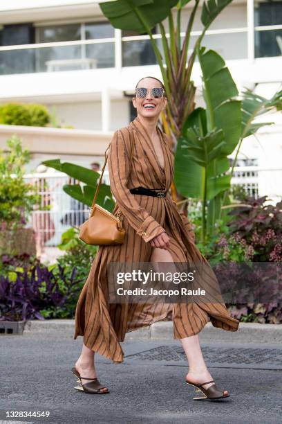 Noomi Rapace is seen during the 74th annual Cannes Film Festival at on July 12, 2021 in Cannes, France.