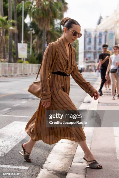 Noomi Rapace is seen during the 74th annual Cannes Film Festival at on July 12, 2021 in Cannes, France.