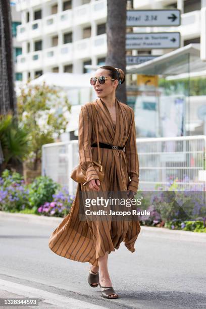Noomi Rapace is seen during the 74th annual Cannes Film Festival at on July 12, 2021 in Cannes, France.