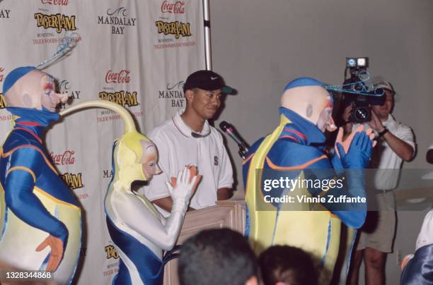 American golfer Tiger Woods attends the Tiger Jam III benefit in aid of the Tiger Woods Foundation, at the Mandalay Bay Hotel in Las Vegas, USA, 7th...