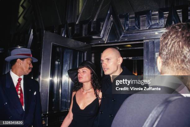 American singer and musician Billy Corgan of rock band the Smashing Pumpkins attends the premiere of 'The Game' in New York City, USA, 3rd September...