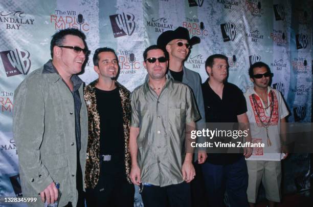 American rock band Smash Mouth attend the WB Radio Music Awards at the Mandalay Bay Hotel in Las Vegas, Nevada, USA, 28th October 1999. From left to...