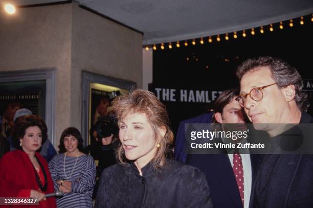 American film studio executive Dawn Steel and her husband, film producer Charles Roven , attend the premiere of 'Final Analysis' at the Mann Bruin...