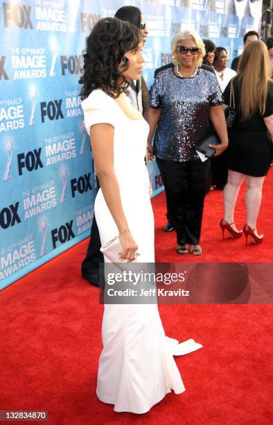 Actress Kerry Washington arrives at the 42nd Annual NAACP Image Awards held at The Shrine Auditorium on March 4, 2011 in Los Angeles, California.