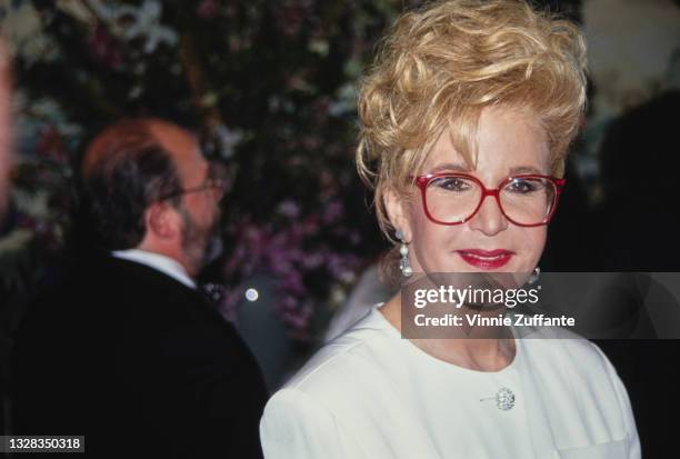 American talk show host Sally Jessy Raphael attends the 19th Annual Daytime Emmy Awards at the Sheraton Hotel in New York City, USA, 23rd June 1992.