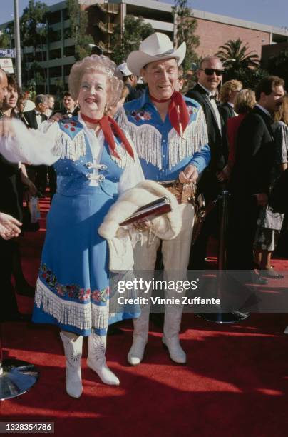 American singer and actor Roy Rogers and his wife Dale Evans attend the 61st Academy Awards at the Shrine Auditorium in Los Angeles, USA, 29th March...