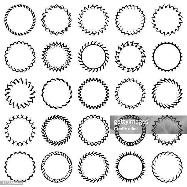 runde rahmen - tau stock-grafiken, -clipart, -cartoons und -symbole