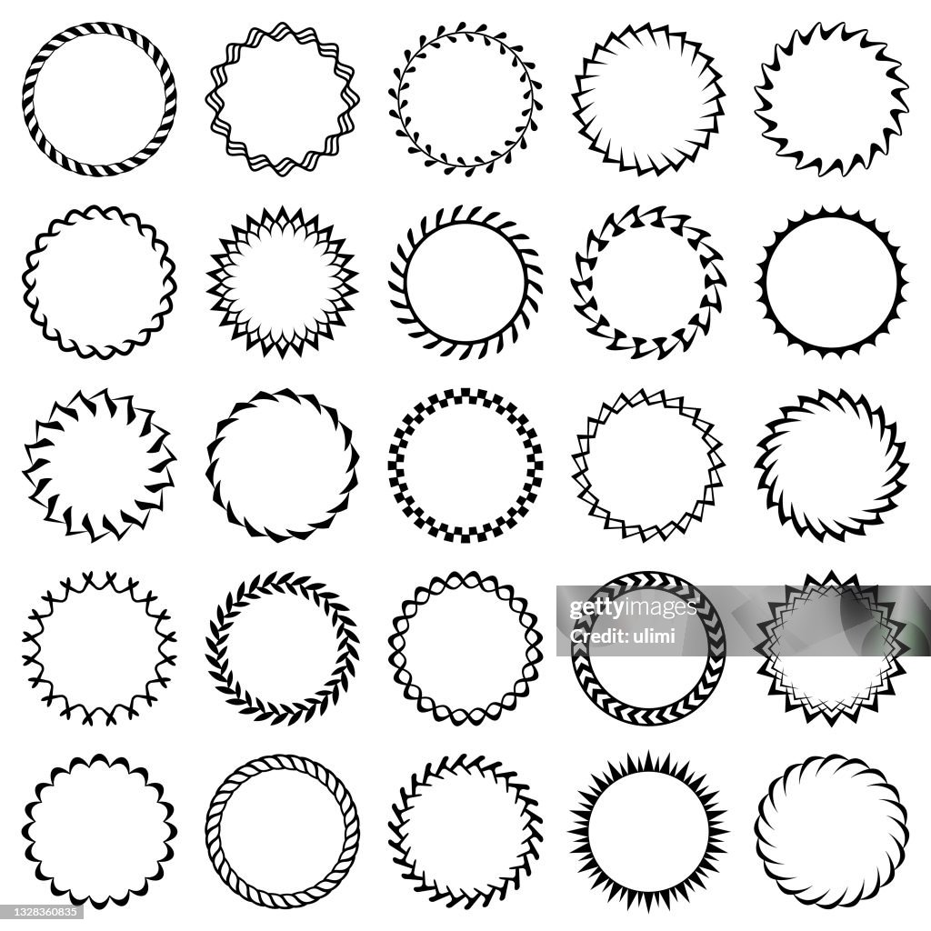 Rounderd Frame Round Frames High-Res Vector Graphic - Getty Images