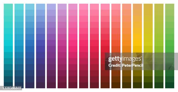 stockillustraties, clipart, cartoons en iconen met color palette. color chart. print test page. color codes. rgb, hex html. vector color - palet