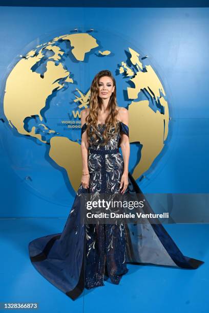 Lara Leito during the World Influencers and Bloggers Awards 2021 at Hotel Martinez on July 12, 2021 in Cannes, France.