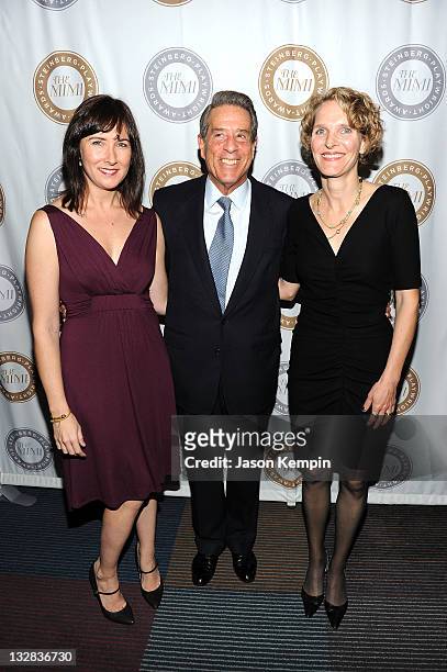 Lisa D'Amour, Michael Steinberg and Melissa James Gibson attend The 2011 Steinberg Playwright "Mimi" Awards presented by The Harold and Mimi...