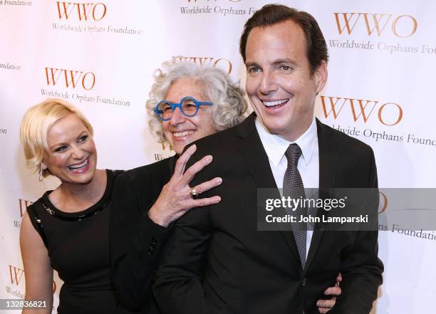 Amy Poehler, Jane Aronson and Will Arnett attend the 7th Annual Worldwide Orphans Foundation's Benefit Gala at Cipriani, Wall Street on November 14,...