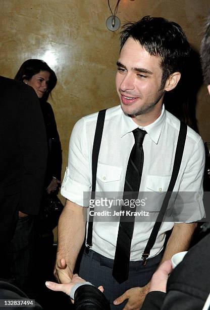 Actor Scott Mechlowicz attends the Los Angeles premiere of "Waiting for Forever" after party at the Grove on February 1, 2011 in Los Angeles,...