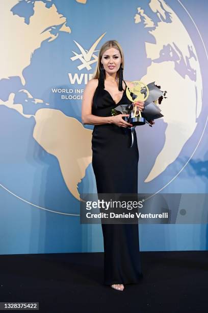 Victoria Bonya during the World Influencers and Bloggers Awards 2021 at Hotel Martinez on July 12, 2021 in Cannes, France.