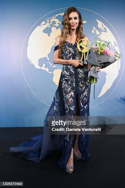 Lara Leito during the World Influencers and Bloggers Awards 2021 at Hotel Martinez on July 12, 2021 in Cannes, France.