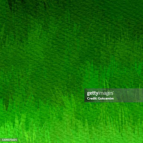 ilustraciones, imágenes clip art, dibujos animados e iconos de stock de fondo verde del prado dibujado a mano. fondo aislado de marco natural. plantilla de tarjeta de felicitación de marco de follaje con hierba verde. vector floral border design element for easter greeting card. vector de fondo de bosque. hermoso paisaje verd - arrancar malas hierbas