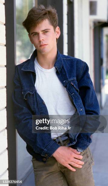 Actor C. Thomas Howell photo shoot, June 10, 1985 in Los Angeles, California.