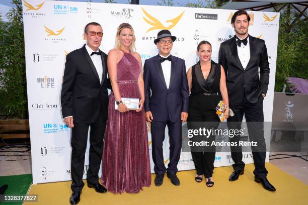 Manuel Collas de La Roche, Kiera Chaplin, Barry Alexander Brown, Nicole Ansari and Matt William Knowles attend the Better Word Fund Charity Gala...