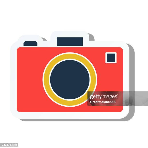 cute summer icon on a trasparent base - camera stock illustration - trasparente stock illustrations