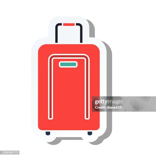cute summer icon on a trasparent base - suitcase stock illustration - trasparente stock illustrations