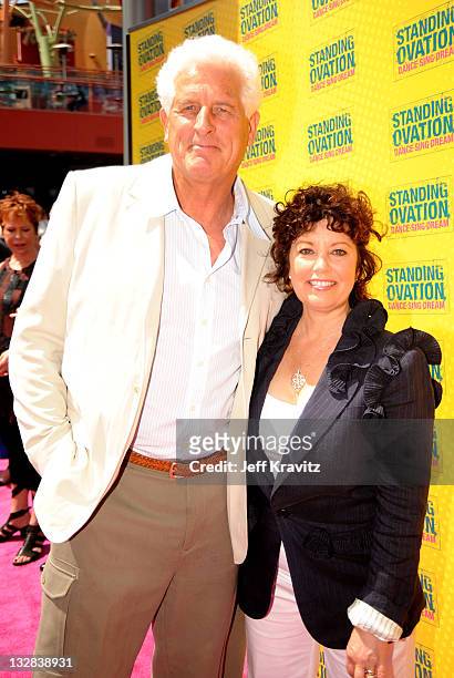 Director Stewart Raffill and producer Diane Kirman arrive at the Los Angeles premiere of "Standing Ovation" at Universal CityWalk on July 10, 2010 in...
