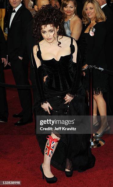 Actress Helena Bonham Carter arrives at the 83rd Annual Academy Awards held at the Kodak Theatre on February 27, 2011 in Los Angeles, California.