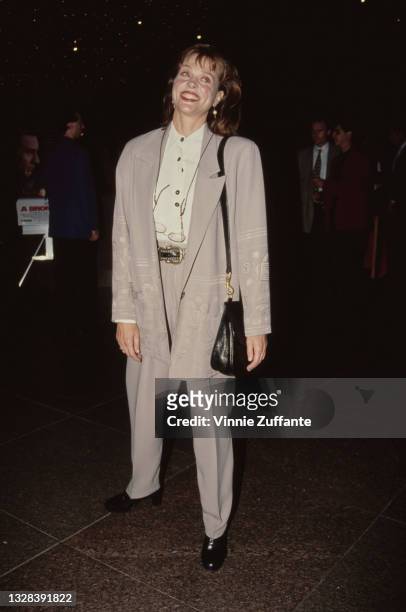 American actress Leigh Taylor-Young attends the premiere of 'A Bronx Tale' in Los Angeles, USA, 23rd September 1993.