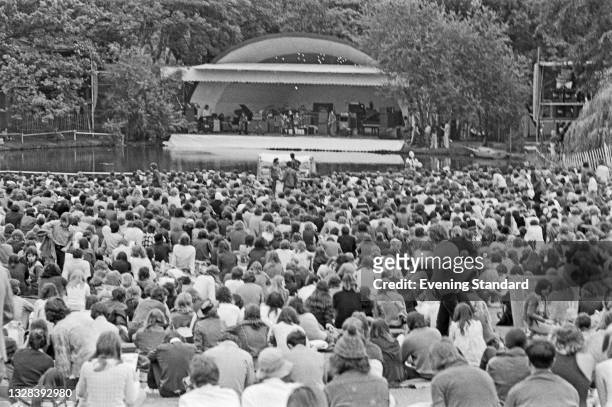 The Crystal Palace Garden Party VII, a music festival held in the Crystal Palace Bowl, South London, UK, 27th July 1974.