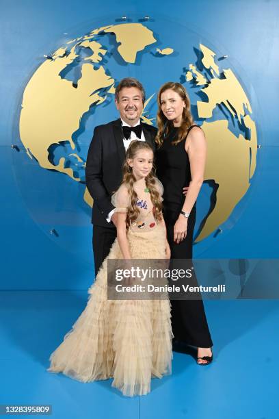 Sofia Fashionicone and guests are seen during the World Influencers and Bloggers Awards 2021 at Hotel Martinez on July 12, 2021 in Cannes, France.